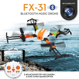 FX-31 Avión De control Remoto Con Altavoz Bluetooth 720P + 480P Cámara dual drone Aéreo 20 Minutos De Largo endurance kingzoom6 . mx