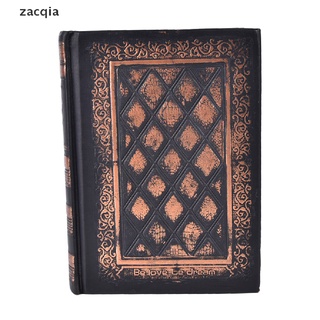 zacqia retro vintage diario diario cuaderno de cuero en blanco cuaderno de bocetos cubierta dura, mx