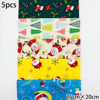 Sunage-tela de navidad 5PCS 25 cm*20 cm tela de algodón costura telas acolchados nuevo