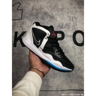 Listo stock Nike Kyrie 8 EP Hombres Deportes Al Aire Libre Zapatos De Baloncesto Blanco Negro