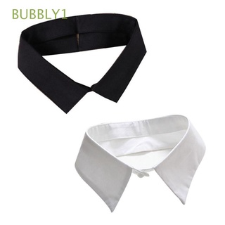 BUBBLY1 Fashion Clothes Accessories Vintage Blouse False Collar Shirt Fake Collar Detachable Black/White Women Men Cotton Lapel Classic