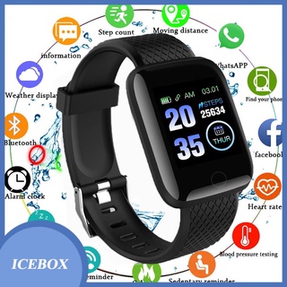reloj inteligente 116 plus/pantalla a color/monitor de presión arterial/frecuencia cardiaca/movimiento ip67/impermeable/helado1.mx