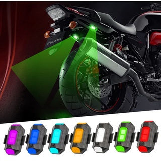 Mini Luz De Advertencia De Cola Para Motocicleta Drone Estroboscópica LED 7 Colores Indicador De Señal De Giro Reajuste Universal Accesorios De Moto