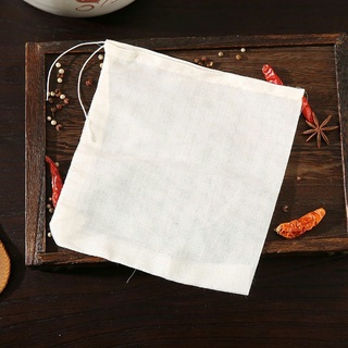 filtro de algodón puro tradicional de la medicina china bolsa de tisanes bolsa reutilizable gasa bolsa de estofado ingredientes bolsa de sopa bolsa de té espumoso vino bolsa de filtro