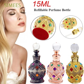 simees botellas recargables de alta calidad profesional perfume contenedor vacío botella belleza estilo árabe decoración de maleza estilo oriente medio moda vintage perfume botella