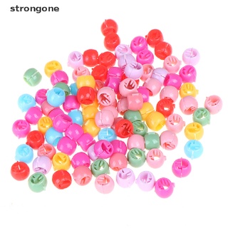 【ngo】 100 PCS Mini Hair Claw Clips For Women Girls Cute Candy Colors Beads Headwear .