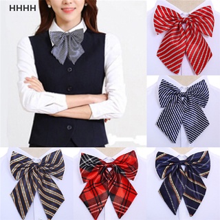 [WYL] Corbatas de rayas para mujer, corbata de seda, corbata de mariposa, cuello de desgaste **