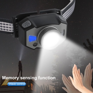 nuevo zoom sensor faro usb recargable al aire libre noche corriendo pesca nocturna impermeable advertencia infrarroja led faro