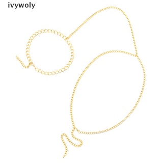 Ivywoly Punk Simple Beach/Party Necklace With Belly Body Chain Sexy Waist Chain Jewelry MX