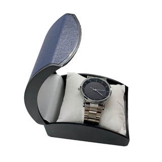 shannon moda reloj caso de lujo pulsera pantalla reloj caja arco 4 colores litchi patrón plástico flip alta calidad joyero/multicolor (7)