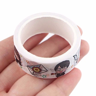 KAREN01 Cartoon Tapes Stickers Student Adhesive Tape Masking Tape DIY Crafts Anime Decoration Sticker School Office Supply Printed Pattern Decorative Stationery Tape (7)