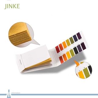 JINKE 1-14Fashion PH TESTING Range tiras de orina de papel completo 80 ácido 1-14 prueba/Multicolor