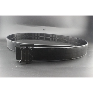#2021 NEW# BURBERRY men casual formal office business Leather belt Fashion male Classic plaid Leather belt