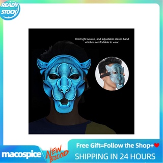 Macospice máscara de Halloween de terror brillante Animal Cosplay disfraz de fiesta de vacaciones para Bar mascarada KTV