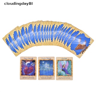 cloudingdaybi - juego de cartas de tarot (44 unidades), versión inglesa, terapia de ángel, oráculo, tarot (5)