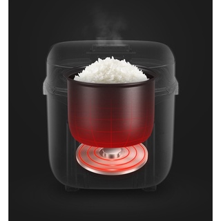 Enviar: «spoon+taza+dish» Mini arrocera antiadherente de diseño minimalista para la familia de cocina eléctrica/Periuk Nasi Elektrik Mini Kecil~Spj (8)