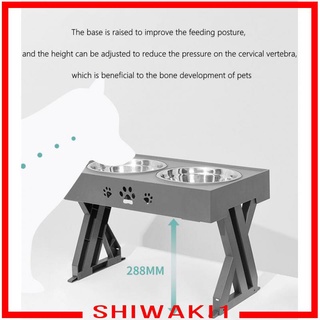 [SHIWAKI1] Cuencos elevados para perros sin necesidad de montar cuencos elevados de Metal para perros con 2 cuencos de acero inoxidable, comida para perros y cuencos de agua