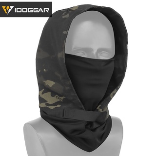 Idogear táctica media máscara cara pasamontañas al aire libre capucha deportes cubierta protectora 6608