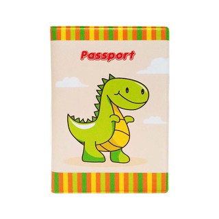 Cubierta de pasaporte de dinosaurio verde cubierta del pasaporte cubierta del pasaporte cubierta organizador de documentos