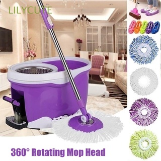 LILYCUTE Magic Cleaning Pad Home & Living Microfiber Brush Mop Head 360° Rotating Kitchen Supplies Household Replacement Floor Cleaner/Multicolor