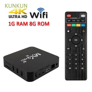kunkun mxqpro media streamer quad core set top box tv box dual band wifi 2.4g/5g wifi 4k rk3229 android 7.1 mxq pro set-top