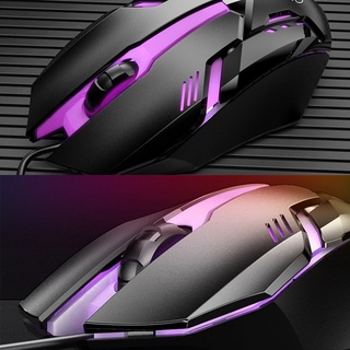 Mouse usb gamer ratón con Luz led diseño ergonomico sensor super sensible y estable universal RGB (4)
