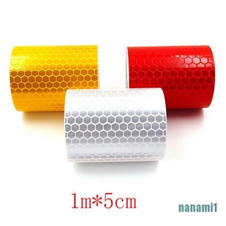 Nanami1 cinta adhesiva reflejante/autoadhesiva De seguridad/5cm X 1m (1)