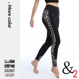 (Venta Especial De Bienestar) Impreso Costuras Pantalones De Yoga Mujeres Cintura Alta Levantamiento De Cadera Slim-Fit Deportes Fitness Leggings