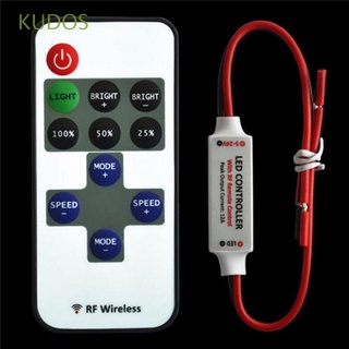 KUDOS Top Interruptor de la luz de tira del LED 12V Dimmer Controlador remoto Mini Nuevo Striscia Inline RF Wireless