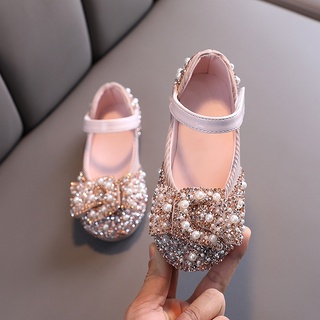Zapatos Para Niños Perla Diamantes De Imitación Brillante Princesa De Bebé Niñas Fiesta Y Boda (1)