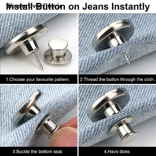 frmx 1pc ajustable pantalones botones metal jeans pin botones ropa perfecto ajuste botón caliente (7)