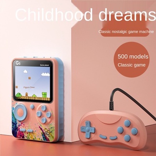 Máquina de juegos de mano G5 máquina de juego Macaron colorida pantalla de Color 500 en uno juguetes para niños Retro