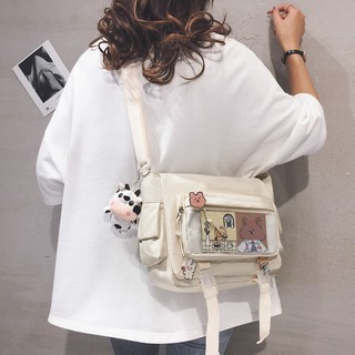 Japonés salvaje estudiante mujer ins casual bebé bolsa de dolor bolsa Sen corea Chic lindo de dibujos animados de un hombro bolsa de mensajero (6)