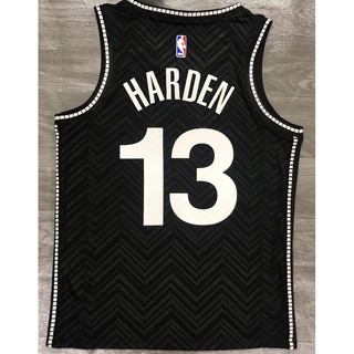 [caliente prensado]HARDEN IRVING DURANT HARRIS Brooklyn Nets 13# NBA jersey bonus edition negro baloncesto jersey prensa caliente jersey