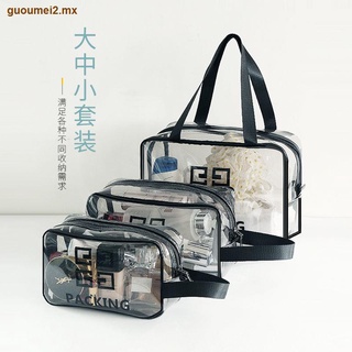 Bolsa de cosméticos transparente, bolsa de lavado, impermeable para hombres, bolsa de almacenamiento para estudiantes, bolsa de lavado de viaje portátil de gran capacidad, versión coreana