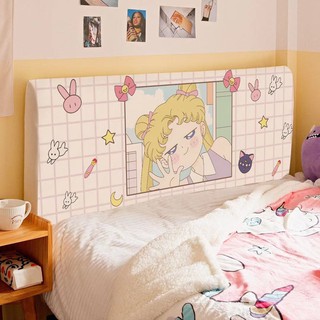 Ropa De Cama/cubierta protectora De polvo Rosa Sailor Moon con cabeza De dibujos animados (6)