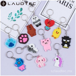 BTS The Same Keychain Small Gifts Silicone Soft Rubber Accessories CartoonPVCKeychain laudtec