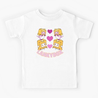 2022 nuevos niños camiseta amor en LankyBox niños bebé niño camisa divertido gráfico joven cuello redondo hipster moda vintage unisex casual chica chico camiseta lindo kawaii tees bebé niños top S-3XL