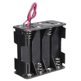 VELEDA Both Sides Battery Case Safety Battery Clip Slot Battery Holder Box 12 Volt 12V Double Layer Standard High Quality with Wire Lead Outdoor Tool Batteries Stack/Multicolor (7)