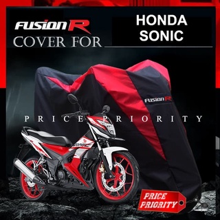 Honda SONIC impermeable Color motocicleta abrigo marca FUSION R - negro cubierta del cuerpo accesorios más reciente Z7M1 motocicleta lata