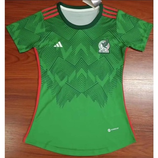 [Thumbsports] Camiseta De Fútbol De Calidad Superior 2022/2023 Mujer Jersey México/Verde Para Casa