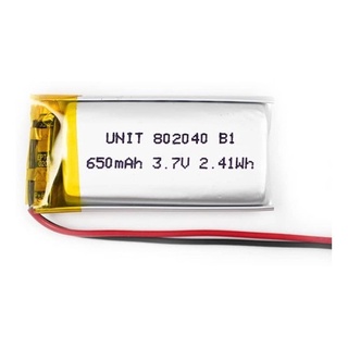Bateria Lipo 3.7v 650ma 802040 Cdmx Electrónica