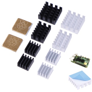 {FCC} 5 piezas para Raspberry Pi 2/3/4 3B+ 4B aluminio disipador de calor Kit de enfriador