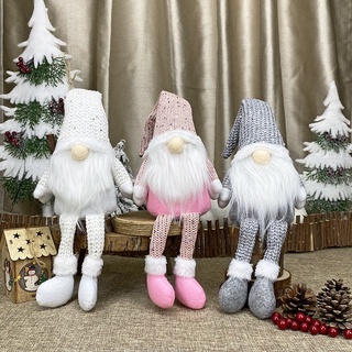 Decoraciones de muñecas sin rostro de Navidad de Nochebuena para adorno de hogar