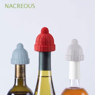nacreous bar herramienta de cocina lana sombrero forma champagne vino corcho vino tapón creativo vacío sellado reutilizable hogar silicona