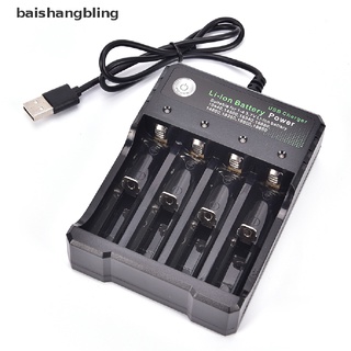 bai cargador de batería usb inteligente 4 ranuras aa aaa litio recargable rápido inteligente bling