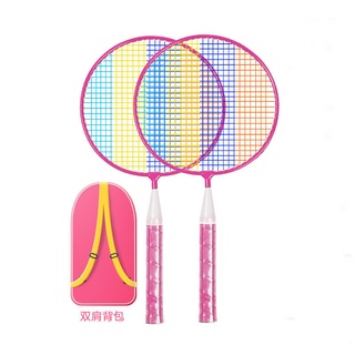 43/58cm Badminton Rackets 2pcs Combo for Kids & Children Training Kindergarten Parents Children Kids Playing Pad with Nylon Badmintons Outdoor Sports