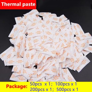 Pequeñas bolsas de pasta térmica de CPU, pasta térmica del procesador, tarjeta gráfica, radiador suave paquete térmico pasta