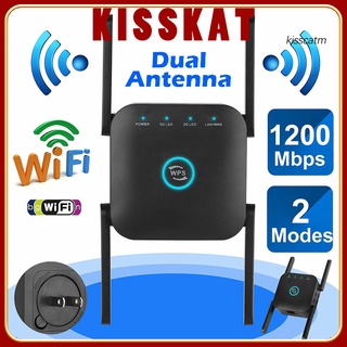 KISS-YSP 1200Mbps repetidor WiFi hogar Router inalámbrico extensor de señal amplificador