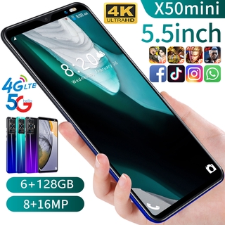 CK xioami Celular X50 Mini Original 6gb + 128gb Samsuog 5.5 Polegada Fhd + Dual Sim Android Os Smartphone 3 / 4g Gsm Telefone Móvel